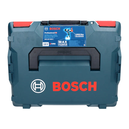 Bosch GDS 18V-1000 C Atornillador de impacto giratorio a batería profesional 18 V 1000 Nm BITURBO Brushless + 1x batería ProCORe 8,0 Ah + cargador + módulo Bluetooth GCY 42 + L-Boxx