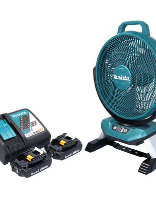 Makita DCF 301 RA ventilador de batería 18 V 33 cm + 2x baterías 2,0 Ah + cargador