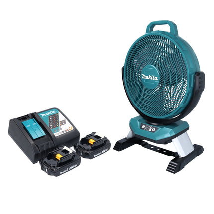 Makita DCF 301 RA Ventilateur sans fil 18 V 33 cm + 2x batterie 2,0 Ah + chargeur