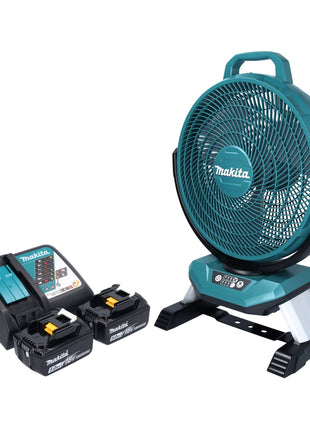 Makita DCF 301 RT Akku Ventilator Lüfter 18 V 33 cm + 2x Akku 5,0 Ah + Ladegerät - Toolbrothers