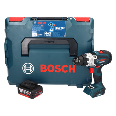 Bosch GSR 18V-150 C Professional Akku Bohrschrauber 18 V 150 Nm Biturbo Brushless + 1x Akku 5,0 Ah + L-Boxx - ohne Ladegerät - Toolbrothers