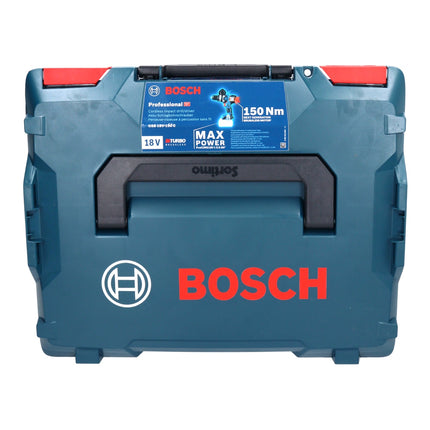 Bosch GSB 18V-150 C Taladradora de percusión profesional sin cable 18 V 150 Nm Biturbo Brushless ( 06019J5105 ) + 2x acumulador ProCORE 8,0 Ah + cargador + L-Boxx