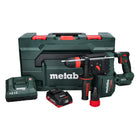 Martillo perforador a batería Metabo KH 18 LTX BL 28 Q 18 V 3 J SDS plus Brushless + 1 batería 4,0 Ah + cargador + metaBOX