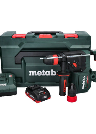 Taladro percutor de batería Metabo KH 18 LTX BL 28 Q 18 V 3 J SDS plus sin escobillas + 1x batería 4,0 Ah + cargador + metaBOX