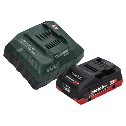 Martillo perforador a batería Metabo KH 18 LTX BL 28 Q 18 V 3 J SDS plus Brushless + 1 batería 4,0 Ah + cargador + metaBOX