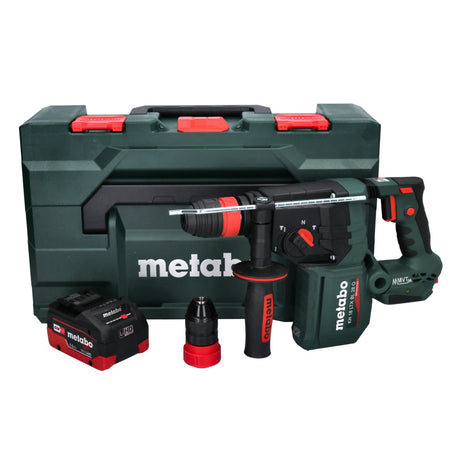 Metabo KH 18 LTX BL 28 Q taladro percutor a batería 18 V 3 J SDS plus sin escobillas + 1x batería 5,5 Ah + metaBOX - sin cargador