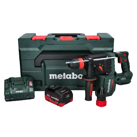 Taladro percutor de batería Metabo KH 18 LTX BL 28 Q 18 V 3 J SDS plus sin escobillas + 1x batería 5,5 Ah + cargador + metaBOX