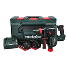 Taladro percutor de batería Metabo KH 18 LTX BL 28 Q 18 V 3 J SDS plus sin escobillas + 2x batería 8,0 Ah + cargador + metaBOX