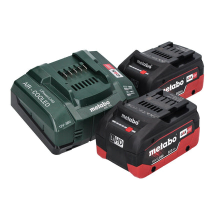 Martillo perforador a batería Metabo KH 18 LTX BL 28 Q 18 V 3 J SDS plus Brushless + 2 baterías de 8,0 Ah + cargador + metaBOX