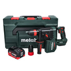 Metabo KH 18 LTX BL 28 Q Marteau perforateur sans fil 18 V 3 J SDS plus Brushless + 1x batterie 10,0 Ah + metaBOX - sans chargeur