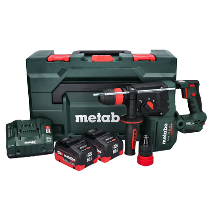 Metabo KH 18 LTX BL 28 Q cordless hammer drill 18 V 3 J SDS plus Brushless + 2x battery 10,0 Ah + charger + metaBOX