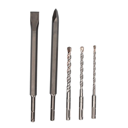 Metabo KH 18 LTX BL 28 Q cordless hammer drill 18 V 3 J SDS plus Brushless + 2x rechargeable battery 5.5 Ah + charger + 5 pcs. drill bit and chisel set + metaBOX