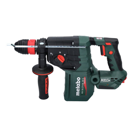 Metabo KH 18 LTX BL 28 Q cordless hammer drill 18 V 3 J SDS plus Brushless + 2x rechargeable battery 5.5 Ah + charger + 5 pcs. drill bit and chisel set + metaBOX