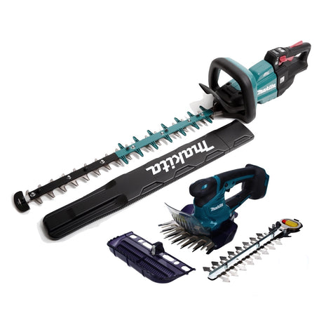 Taille-haie sans fil Makita DUH 601 Z 18 V 60 cm brushless solo + coupe-herbe sans fil Makita DUM 604 ZX - sans batterie, sans chargeur