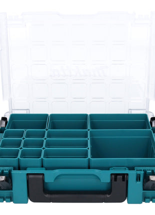 Makita MAKPAC 1 Organizador Set 2x caja para piezas pequeñas 395 x 295 x 110 mm (2x 191X80-2) con 13x insertos de caja