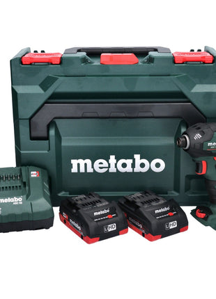 Metabo SSD 18 LTX 200 BL Atornillador de impacto inalámbrico 18 V 200 Nm 1/4" sin escobillas (602396800) + 2x batería 4,0 Ah + cargador + metaBOX