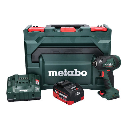 Metabo SSD 18 LTX 200 BL Atornillador de impacto inalámbrico 18 V 200 Nm 1/4" sin escobillas + 1x batería 5,5 Ah + cargador + metaBOX