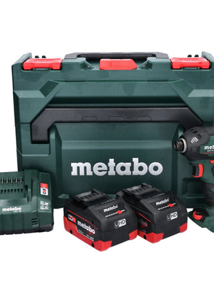 Metabo SSD 18 LTX 200 BL Atornillador de impacto inalámbrico 18 V 200 Nm 1/4" sin escobillas + 2x batería 5,5 Ah + cargador + metaBOX