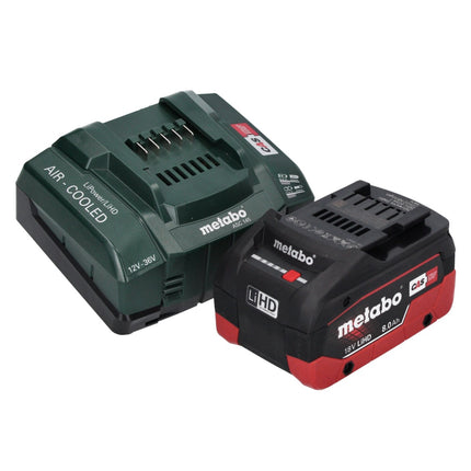 Metabo NP 18 LTX BL 5.0 remachadora ciega a batería 18 V 10 kN sin escobillas + 1x batería 8,0 Ah + cargador + metaBOX