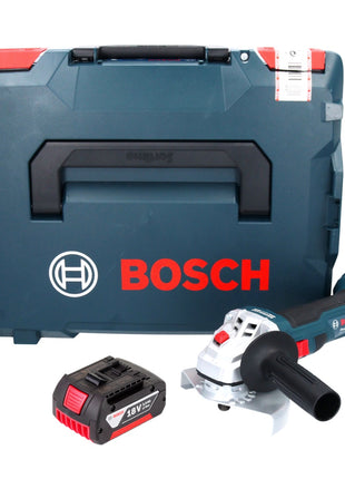 Bosch GWS 18V-7 Professional amoladora angular a batería 18 V 125 mm 22,23 mm sin escobillas + 1x batería 3,0 Ah + L-Boxx - sin cargador