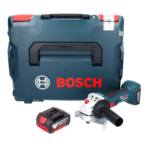 Bosch GWS 18V-7 Professional amoladora angular a batería 18 V 125 mm 22,23 mm sin escobillas + 1x batería 3,0 Ah + L-Boxx - sin cargador