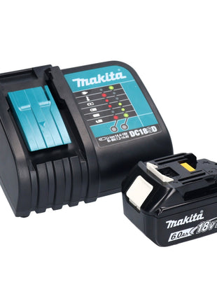 Taladro percutor inalámbrico Makita DHP 456 SGX5 18 V 50 Nm + 1x batería 6,0 Ah + cargador + set de accesorios 101 piezas + estuche