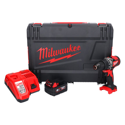 Taladro percutor inalámbrico Milwaukee M18 BLPD2-601X 18 V 82 Nm sin escobillas + 1x batería 6,0 Ah + cargador + caja HD