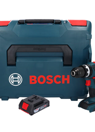 Bosch GSB 18V-60 C Taladro percutor inalámbrico profesional 18 V 60 Nm sin escobillas + 1x batería 2,0 Ah + L-Boxx - sin cargador