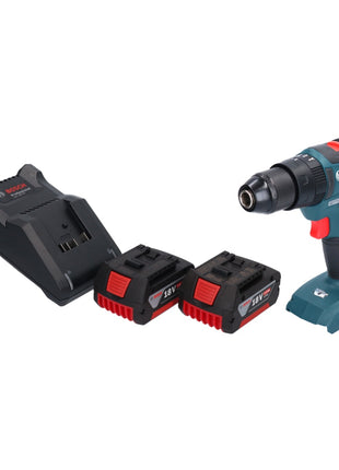 Bosch GSB 18V-55 Professional Akku Schlagbohrschrauber 18 V 55 Nm Brushless + 2x Akku 5,0 Ah + Ladegerät - Toolbrothers