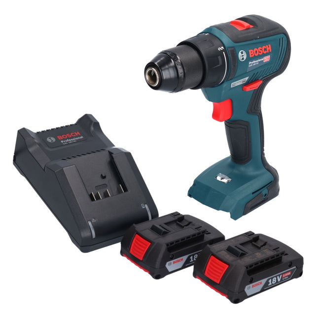 Bosch GSR 18V-55 Trapano avvitatore professionale a batteria 18 V 55 Nm brushless + 2x batteria ricaricabile 2,0 Ah + caricatore