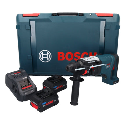 Bosch GBH 18V-28 DC Professional Marteau perforateur sans fil 18 V 3,4 J SDS Plus Brushless + 2x batterie ProCORE 8,0 Ah + chargeur + XL-Boxx