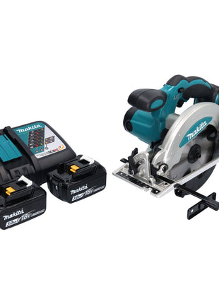 Sierra circular inalámbrica Makita DSS 610 RF 18 V 165 mm + 2x baterías 3,0 Ah + cargador