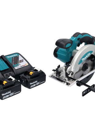 Sierra circular de batería Makita DSS 610 RT 18 V 165 mm + 2 baterías 5,0 Ah + cargador