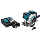 Makita DSS 610 RG1 18 V 165 mm sierra circular manual sin cable + 1x 6.0 Ah batería + cargador