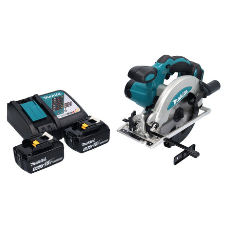 Sierra circular de batería Makita DSS 610 RG 18 V 165 mm + 2 baterías 6,0 Ah + cargador