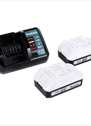 Makita DF 457 DWE 10 Perceuse-visseuse sans fil 42Nm série G 18V + 2x Batteries 1,5Ah + Chargeur + Coffret + Set de 101 Embouts de perçage