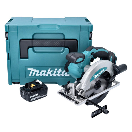 Sega circolare Makita DSS 610 F1J 18 V 165 mm + 1x batteria 3,0 Ah + Makpac - senza caricabatterie