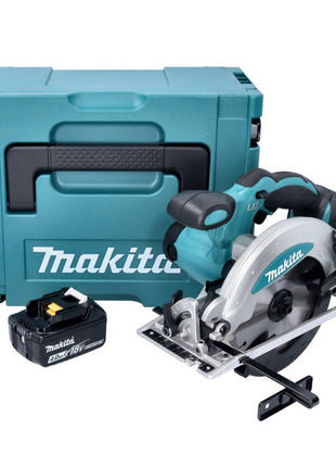 Sierra circular de batería Makita DSS 610 M1J 18 V 165 mm + 1x batería 4,0 Ah + Makpac - sin cargador