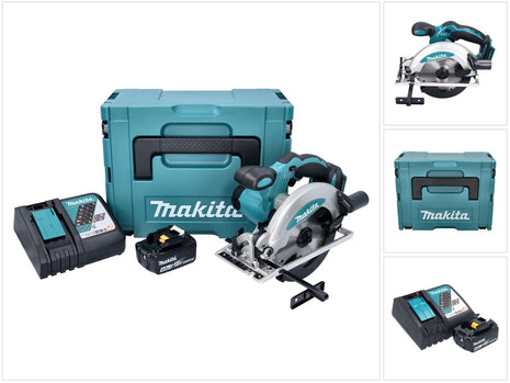 Makita DSS 610 RM1J scie circulaire sans fil 18 V 165 mm + 1x batterie 4,0 Ah + chargeur + makpac