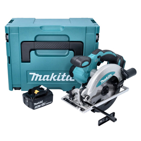 Sierra circular de batería Makita DSS 610 T1J 18 V 165 mm + 1x batería 5,0 Ah + Makpac - sin cargador