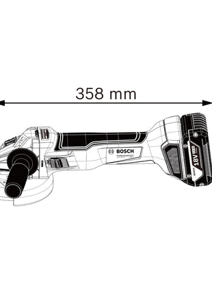 Bosch GWS 18V 10 Professional Akku Winkelschleifer 18 V 125 mm Brushless 06019J4002 Solo ohne Akku ohne Ladegeraet 4 - toolbrothers