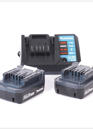 Makita DK14004X1 G-Serie Set mit DF 347 D Akku Bohrschrauber 14,4V + UM 165 D Grasschere + 2x Akku 1,3Ah + Ladegerät + Arbeitsschürze - Toolbrothers