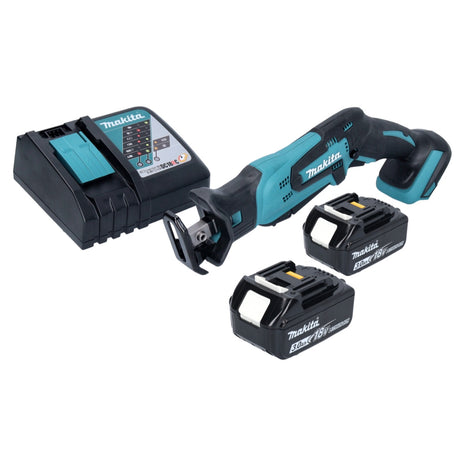 Makita DJR 185 RF Scie sabre récipro sans fil 18 V + 2x Batteries 3,0 Ah + Chargeur