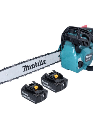 Makita DUC 406 TB Akumulatorowa pilarka łańcuchowa 36 V ( 2x 18 V ) 40 cm bezszczotkowa + 2x akumulator 5,0 Ah - bez ładowarki