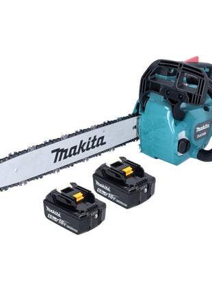 Motosierra a batería Makita DUC 406 GB 36 V (2x 18 V) 40 cm sin escobillas + 2x batería 6,0 Ah - sin cargador