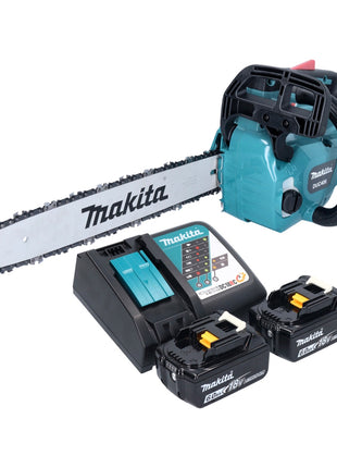 Tronçonneuse à batterie Makita DUC 406 RGB 36 V (2x 18 V) 40 cm sans balais + 2x batterie 6,0 Ah + chargeur