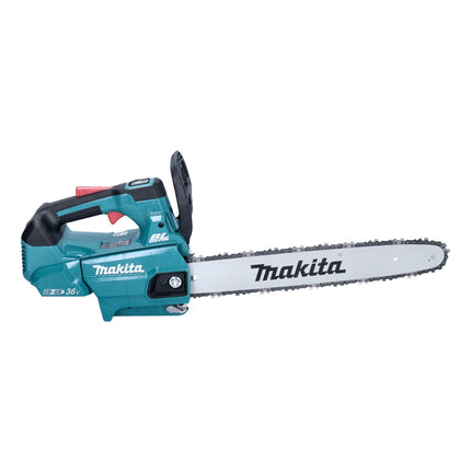 Motosierra de batería Makita DUC 406 PGB 36 V (2x 18 V) 40 cm sin escobillas + 2x batería 6,0 Ah + cargador doble