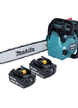 Makita DUC 356 GB Akumulatorowa pilarka łańcuchowa 36 V ( 2x 18 V ) 35 cm bezszczotkowa + 2x akumulator 6,0 Ah - bez ładowarki