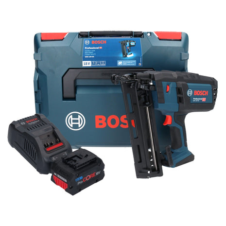 Clavadora a batería Bosch GNH 18V-64 18 V 64 mm 1,6 mm + 1x batería ProCORE 8,0 Ah + cargador + L-Boxx