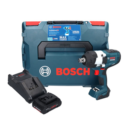 Bosch GDS 18V-1050 H Atornillador de impacto inalámbrico 18 V 1050 Nm 3/4" Biturbo Brushless + 1x batería ProCORE 4,0 Ah + cargador + L-Boxx